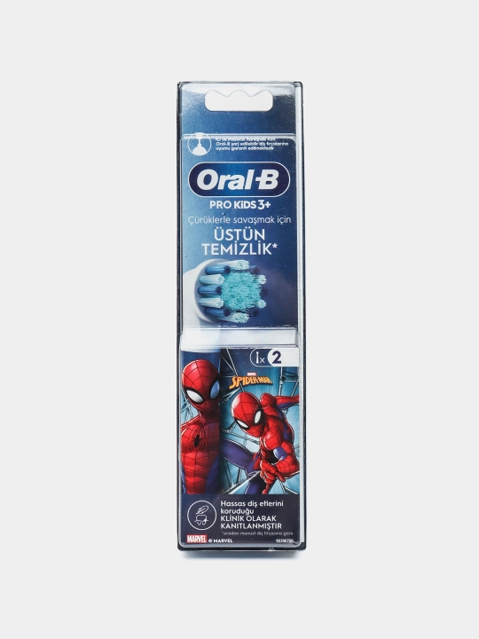 Oral-B Bolalar elektr tish cho‘tkasi uchun nasadka, Pro Kids Spiderman 2 dona - 