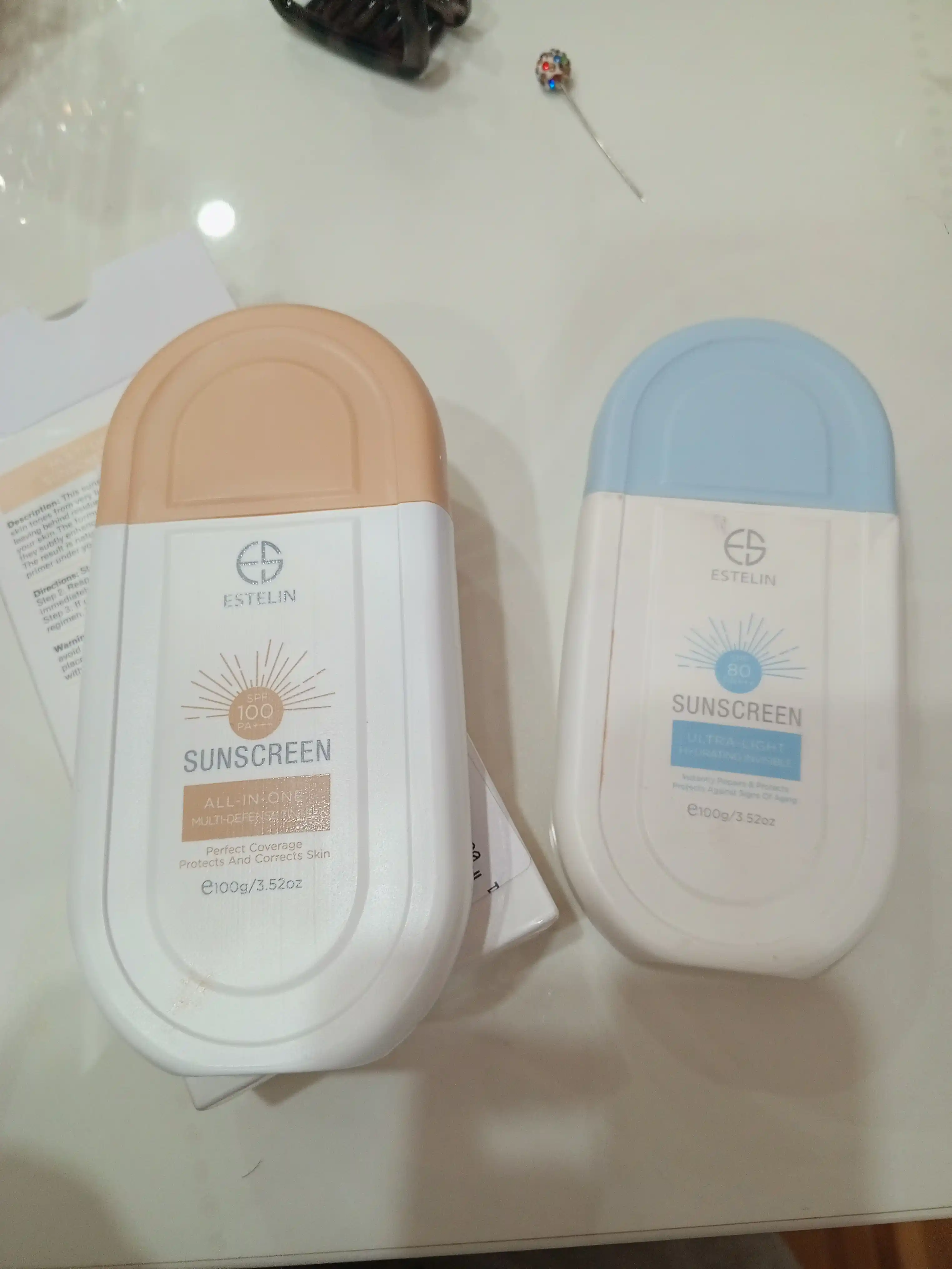 Солнцезащитный крем для лица и тела Estelin, от загара, водостойкий SPF 100, PA+++, 100 г
