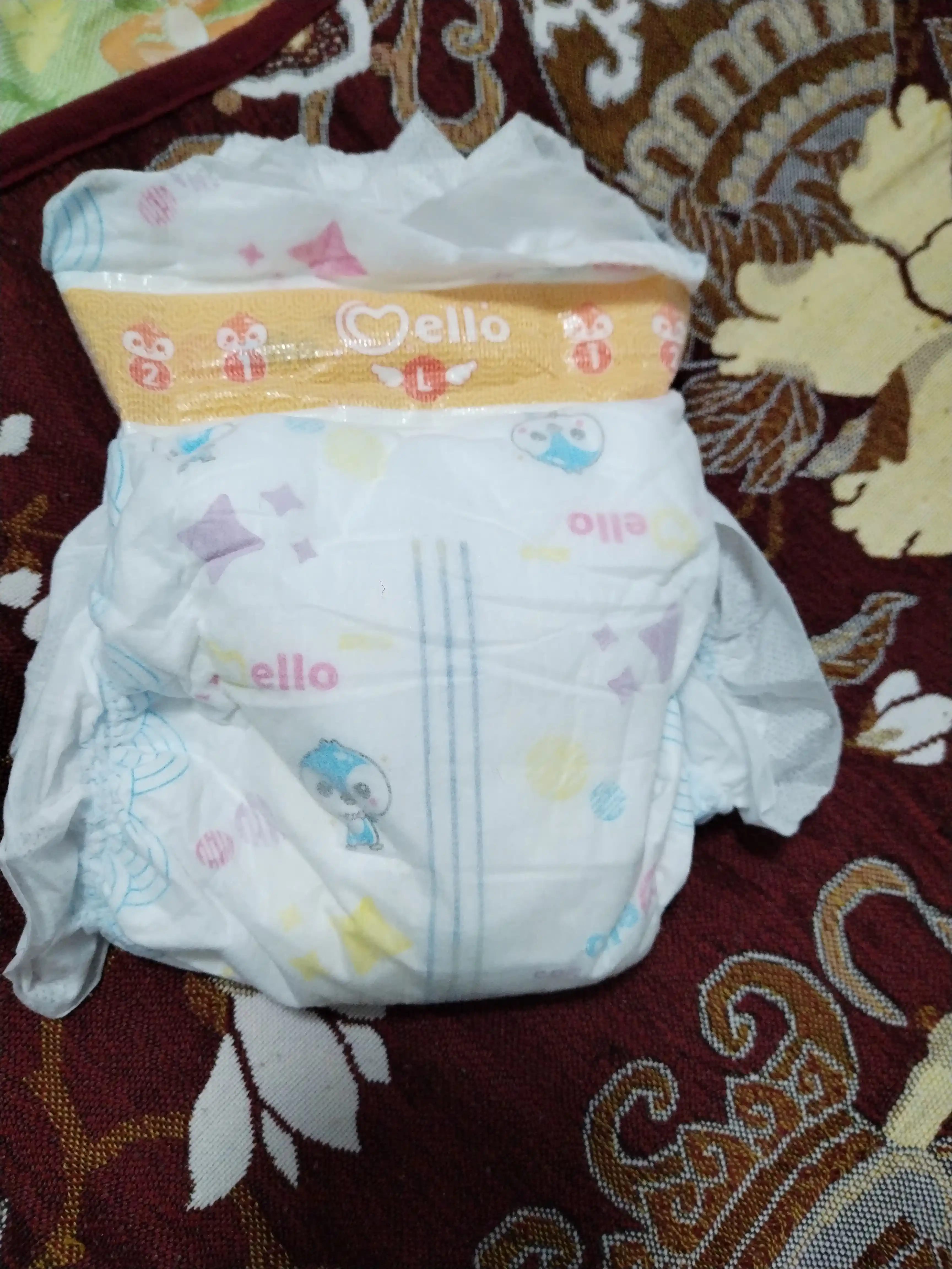 Yangi tug'ilgan chaqaloqlar uchun tagliklar Mello, L 9-14 kg, 54 dona