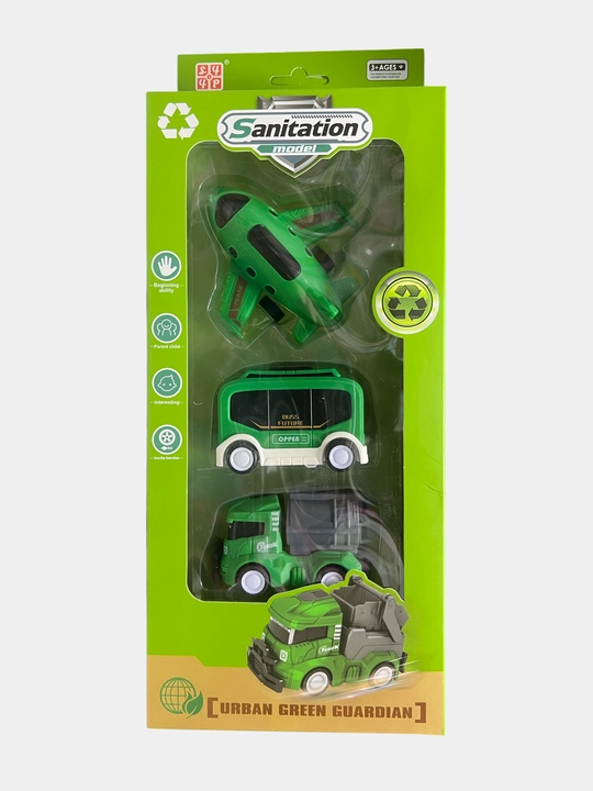 Набор машинок Sanitation Urban Green Guardian / Fire Fighting Safeguarding City Security - 