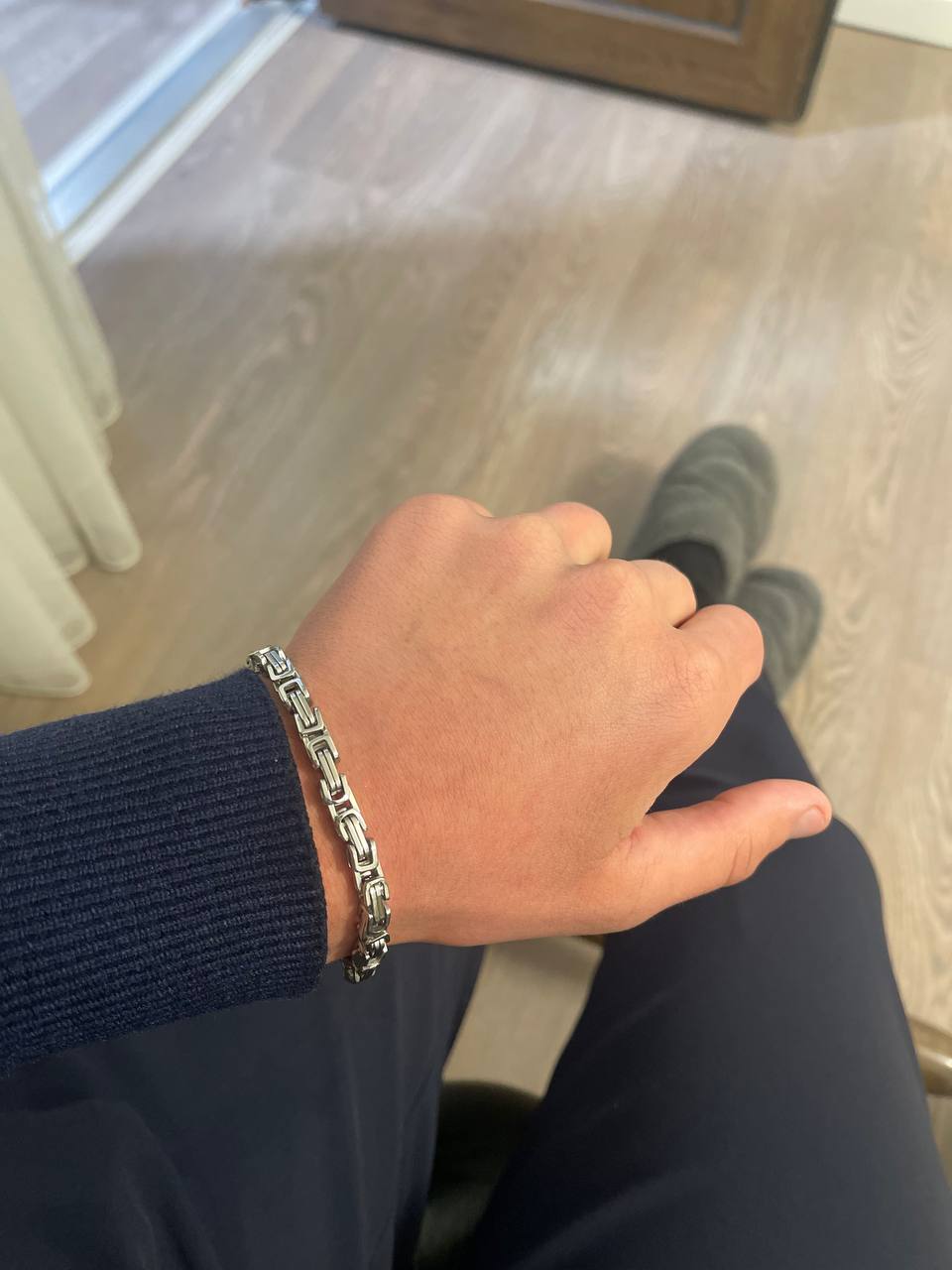 Браслет мужской, из нержавеющий стали, 'Bro', 21 см