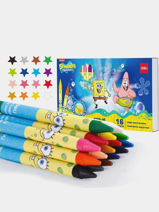 Mayda bo'rlar SpongeBob Deli EC219-16, 10 rang - 