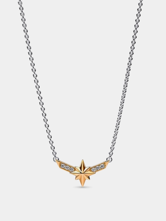 Pandora x Marvel Captain Marvel 362745C01, 925 kumush va 14K oltin qoplama