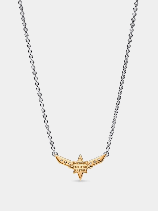 Pandora x Marvel Captain Marvel 362745C01, 925 kumush va 14K oltin qoplama