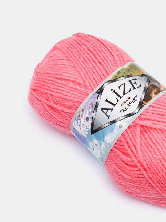 Alize Burcum Klassik to‘quv ipi, bir xil rangli