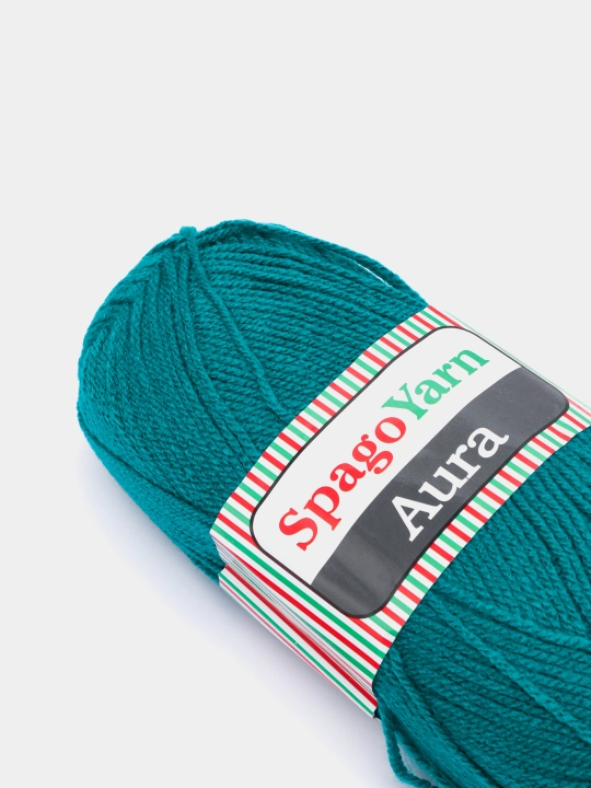 Toqish uchun ip Spagoyarn Aura, bir xil rangli