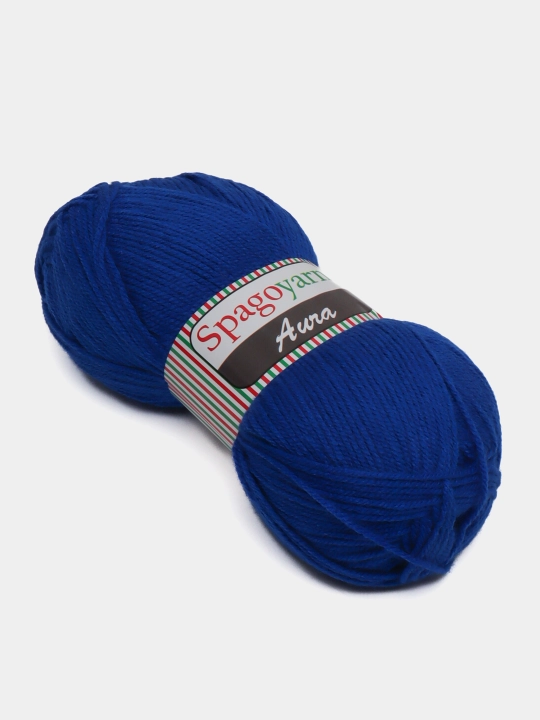 Toqish uchun ip Spagoyarn Aura, bir xil rangli