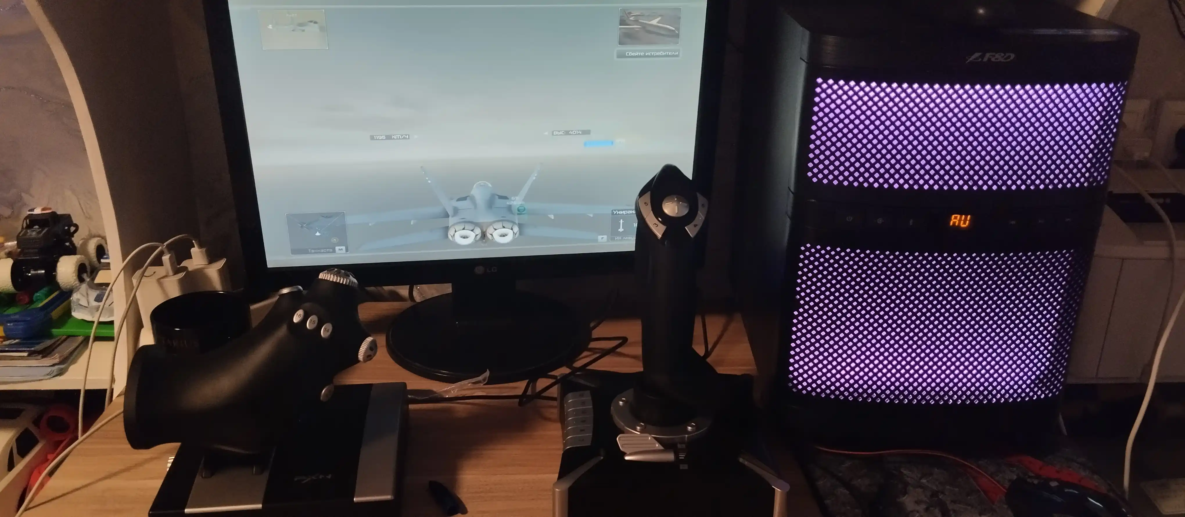 PXN 2119 pro, штурвал для авиа игр ,симулятор самолета, тяга и рычаг управления