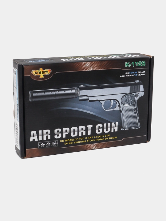 Temir pistolet, o'yinchoq pnevmatik qurol, metal pistolet, Glock bolalar uchun oyinchoqlar
