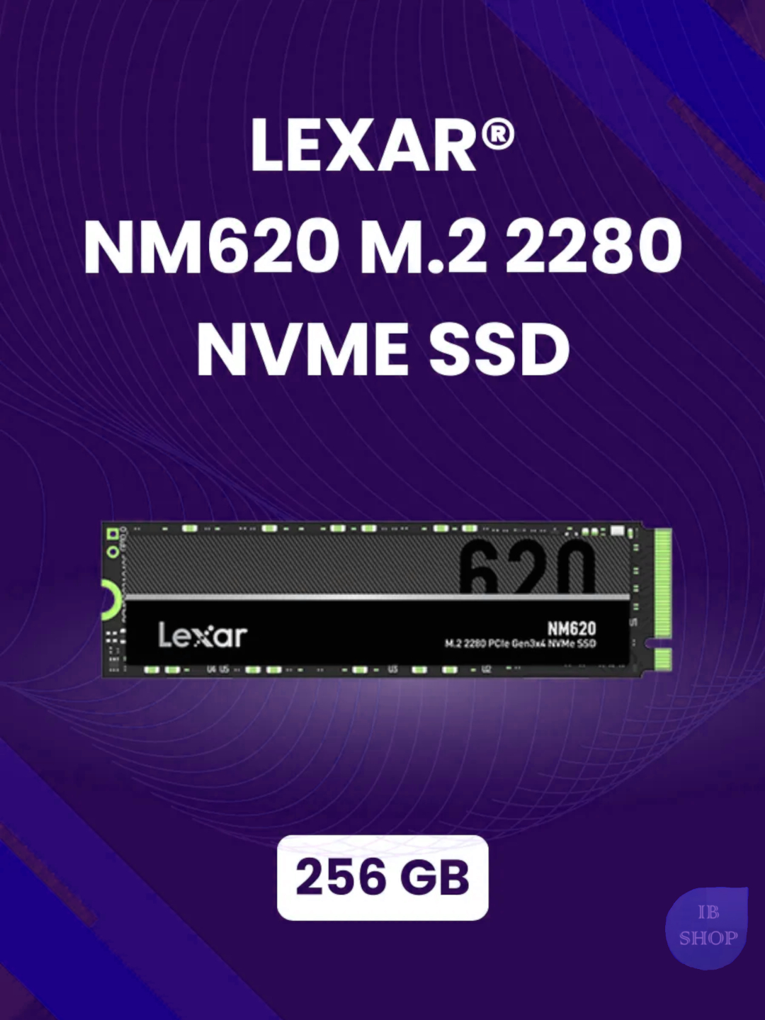 Твердотельный накопитель SSD Lexar 256GB NM620 M.2 2280 PCIe Gen3x4 ...