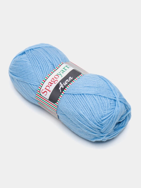 Пряжа для вязание Spagoyarn Aura, однотонный