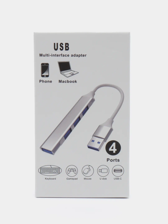 USB HUB 3.0 на 4 порта, хаб-концентратор