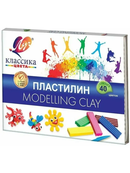 Plastilin "Klassik", 40 rangli - 