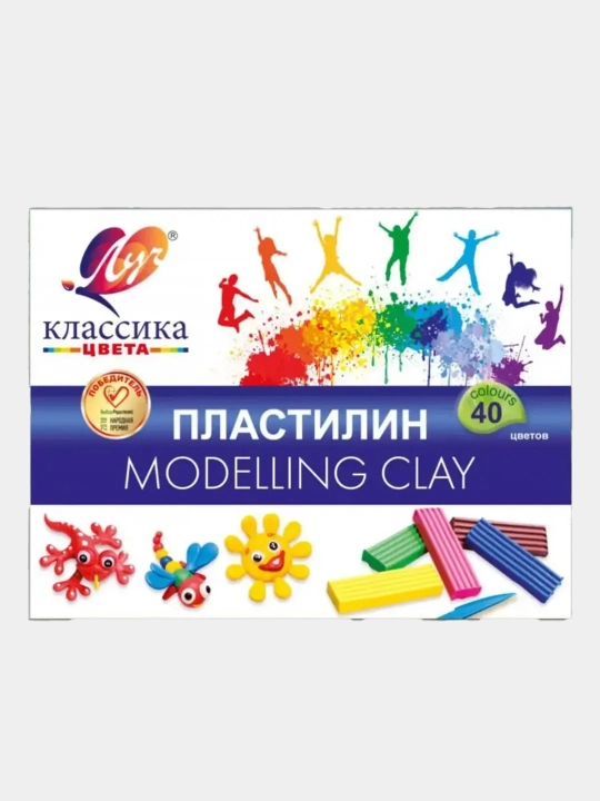Пластилин "Классика", 40 цв