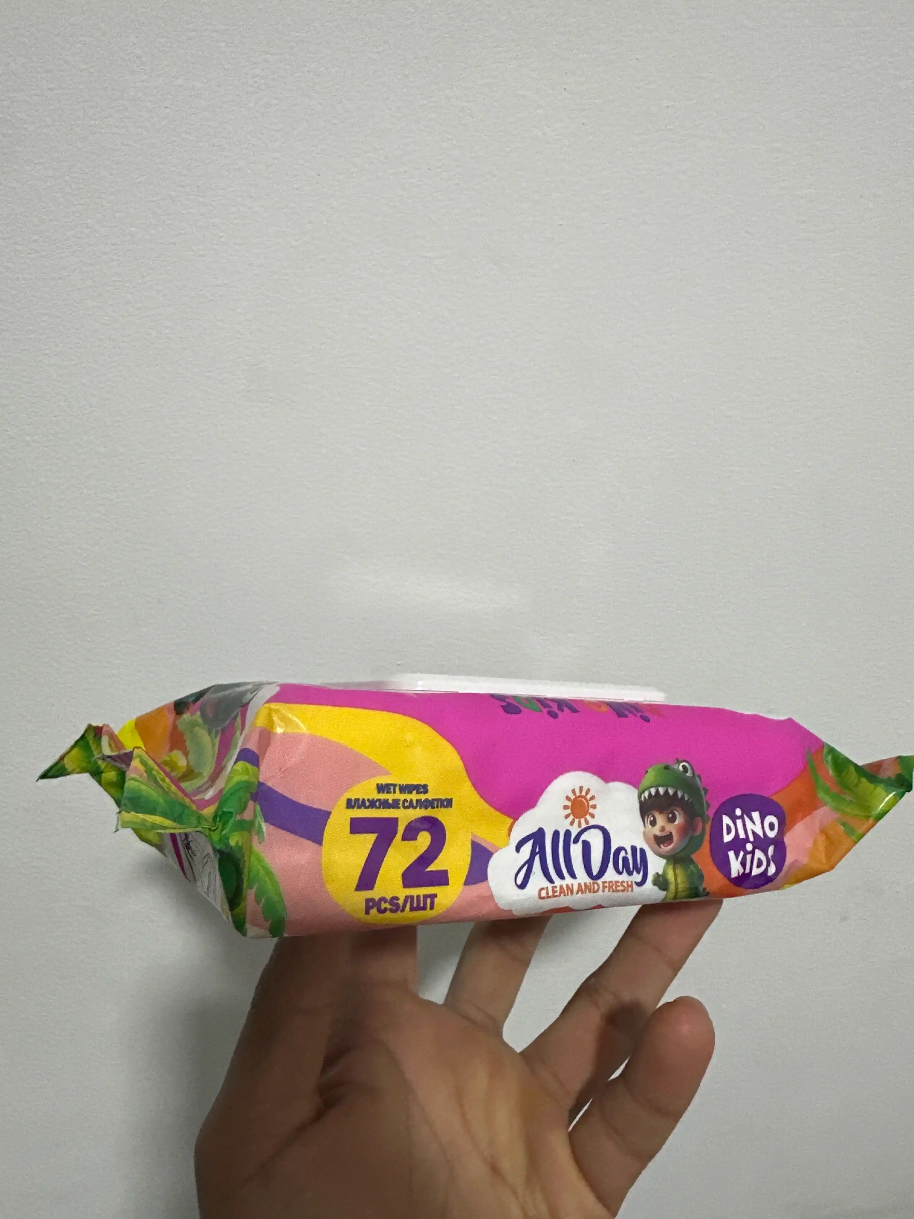 Nam salfetkalar, All Day Dino, 72 dona
