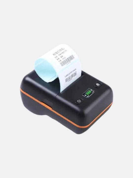 Cho'ntak printeri termo printer, mobil nakleyka va shtrix-kod printeri, etiketka, 58 mm - 