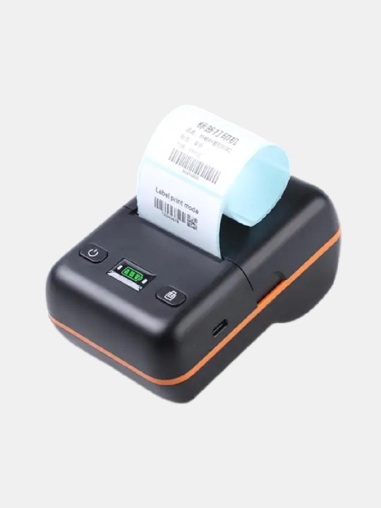 Cho'ntak printeri termo printer, mobil nakleyka va shtrix-kod printeri, etiketka, 58 mm