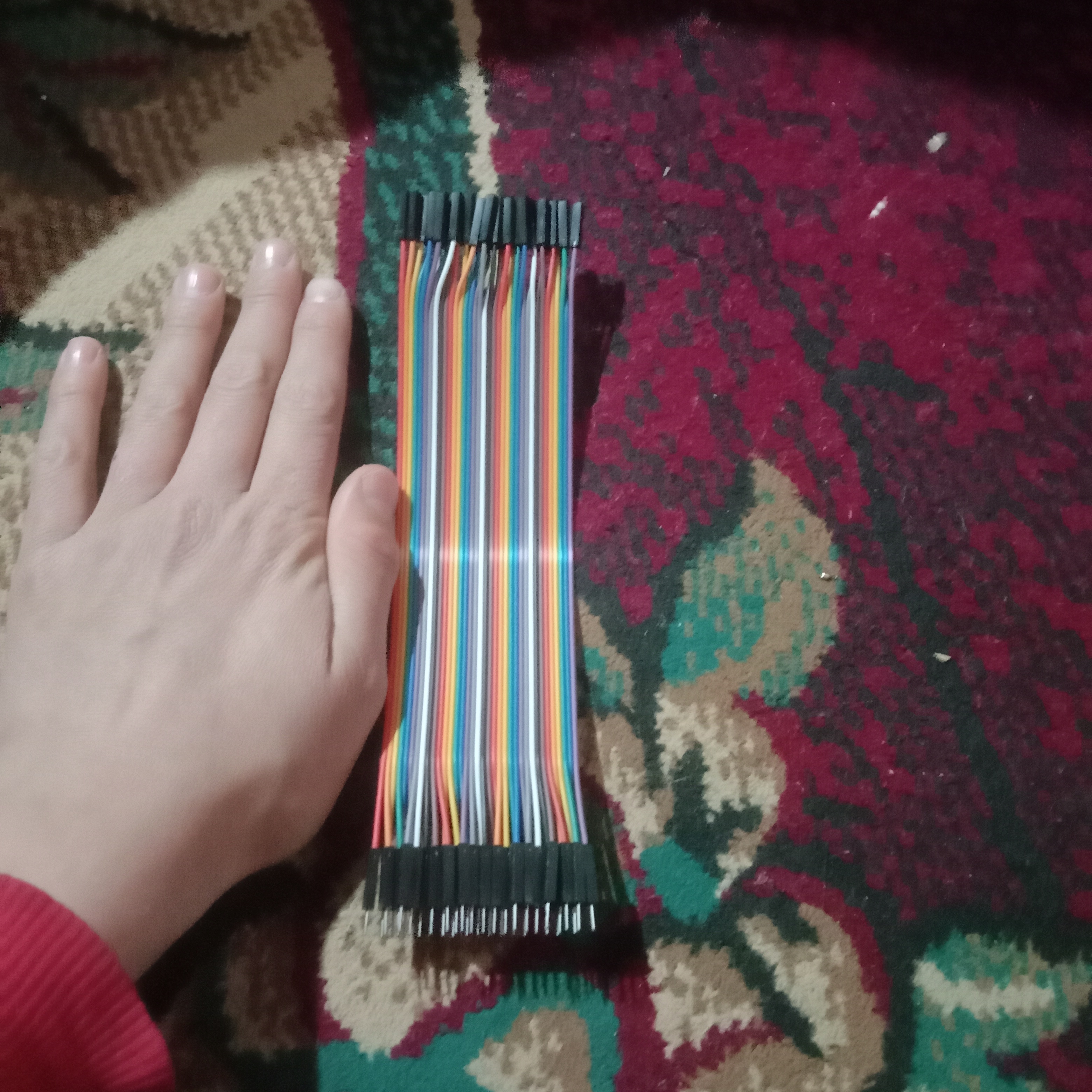 Rangli ulagich simlari 20 sm, 40 dona DuPont, Arduino