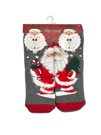 Носки детские, новогодние DEDMOROZ, Турция — KIDS710-DEDMOR-СЕРЫЙ-DEDMOR5