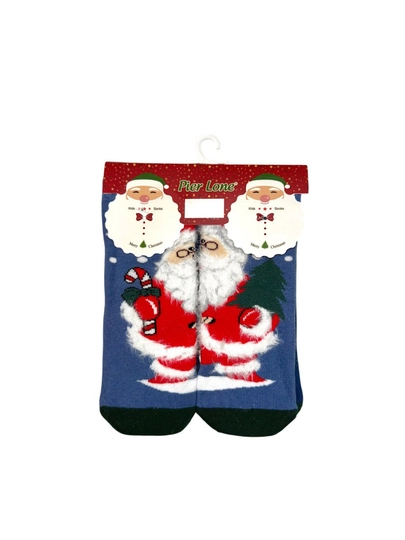 Носки детские, новогодние DEDMOROZ, Турция — KIDS710-DEDMOR-ГОЛУБ-DEDMOR5