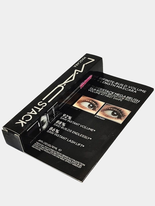 Тушь для объема и длины ресниц MAC Stack Infinite-Build Volume Length Mascara Black, 12 мл