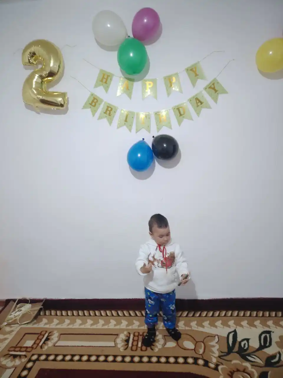 Растяжка-флажки гирлянда "Happy Birthday"