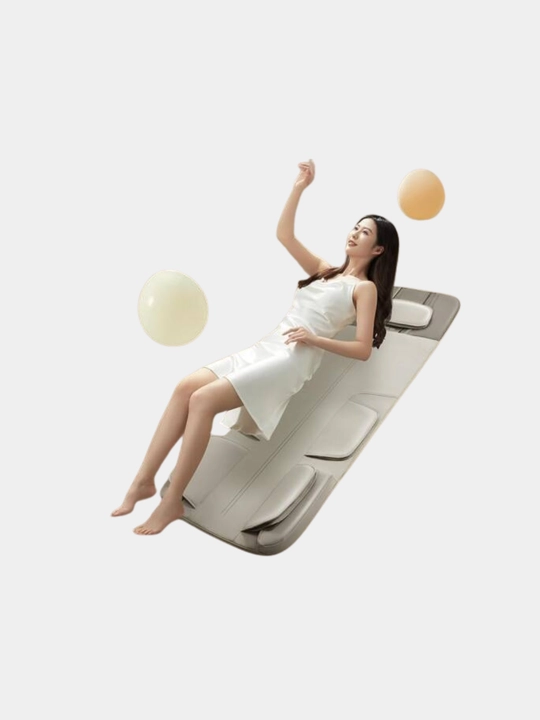 Матрас для массажа всего тела Porodo Smart Heat & MultipleMassage Modes, серый