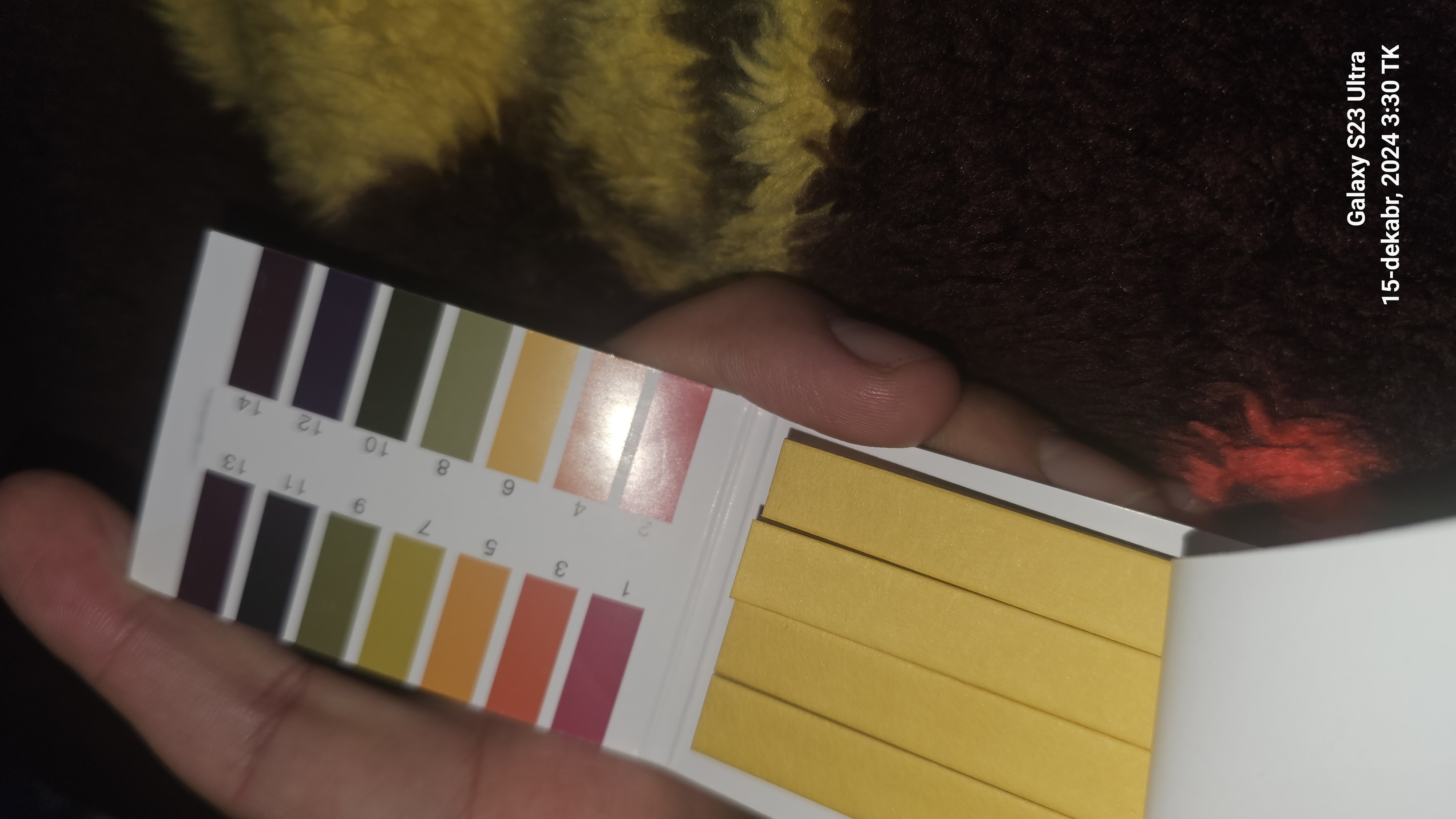 PH - test chiziqlari 1 - 14, qog'oz, lakmus
