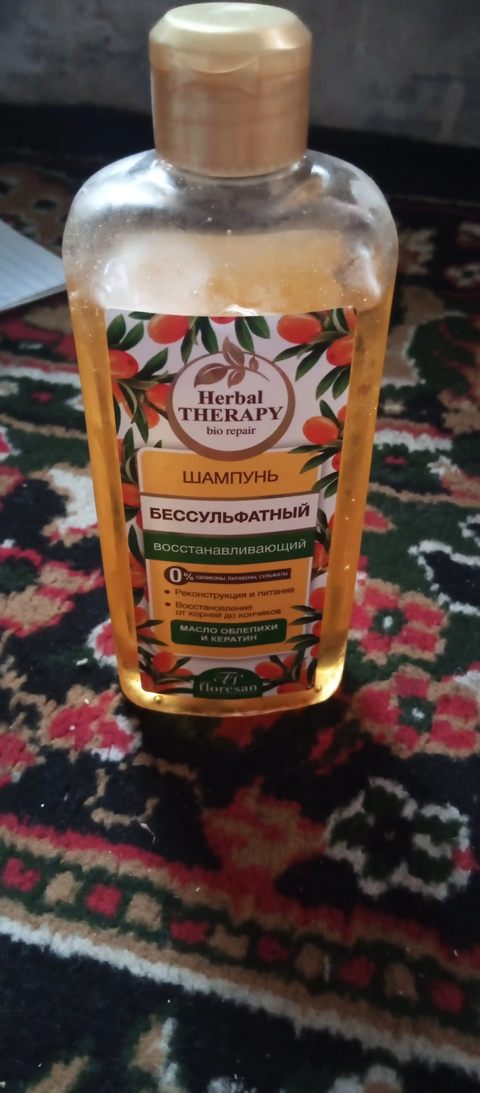Sulfatsiz qayta tiklovchi shampun Floresan, Herbal Therapy, 400 ml