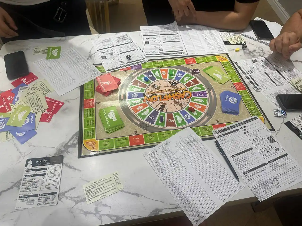 Настольная игра Cashflow, денежный поток, вырвись из крысиных бегов