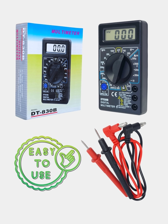 Цифровой мультиметр DT-830B: измерение напряжения, тока и сопротивления