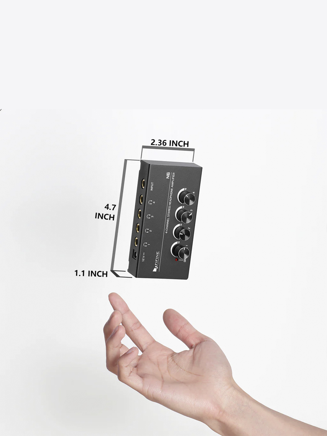 Fifine N6 professional, audio, stereo, gitara, Hifi quvvat kuchaytirgichi, naushnik ovozi