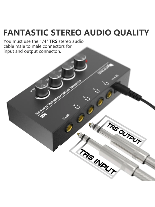 Fifine N6 professional, audio, stereo, gitara, Hifi quvvat kuchaytirgichi, naushnik ovozi