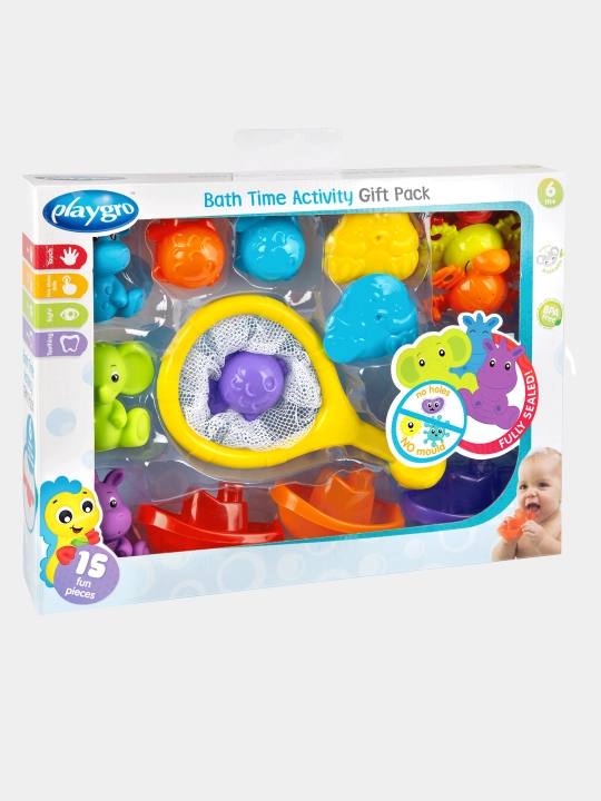 Набор разноцветных игрушек для ванной, 24 шт