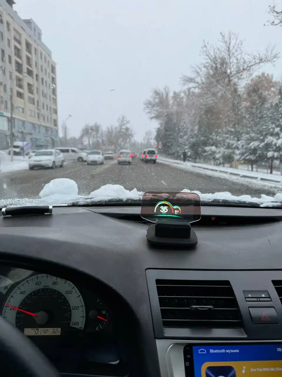 Bort kompyuteri WiiYii NEWMEN HUD OBD2 GPS, tezlik o'lchagich, harorat sensori