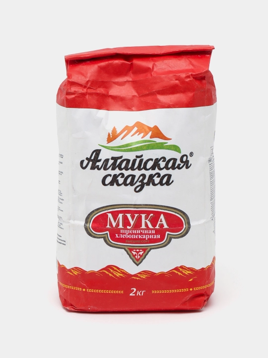 Мука пшеничная хлебопекарная высший сорт 2 кг - 