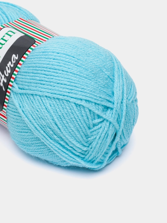 Toqish uchun ip Spagoyarn Aura, bir xil rangli