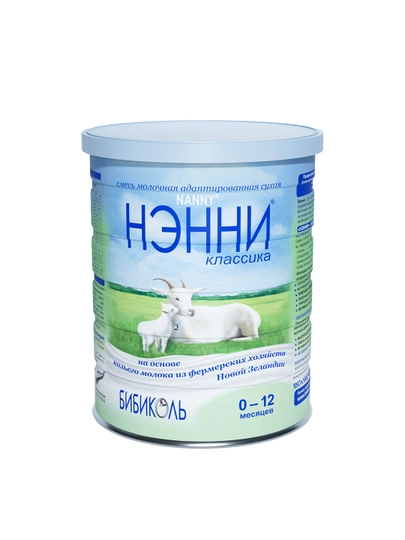 Quruq sut aralashmasi Nenni, echki suti asosida, 0-12 oy, 400 gr