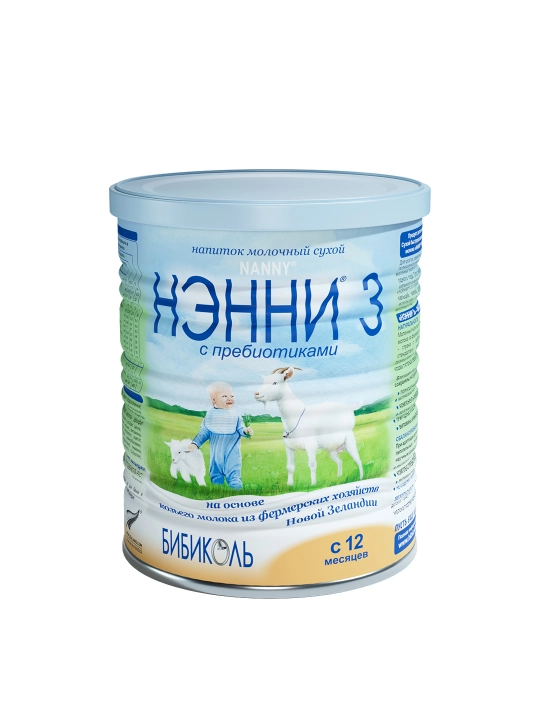Quruq sutli ichimlik НЭННИ 3, echki sutiga asoslangan, 12 m + 400 g