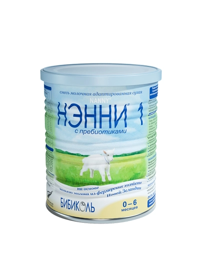 Quruq sut aralashmasi NENNY 1, probiyotikli, echki sutiga asoslangan, 0 - 6 oy, 400 g - 