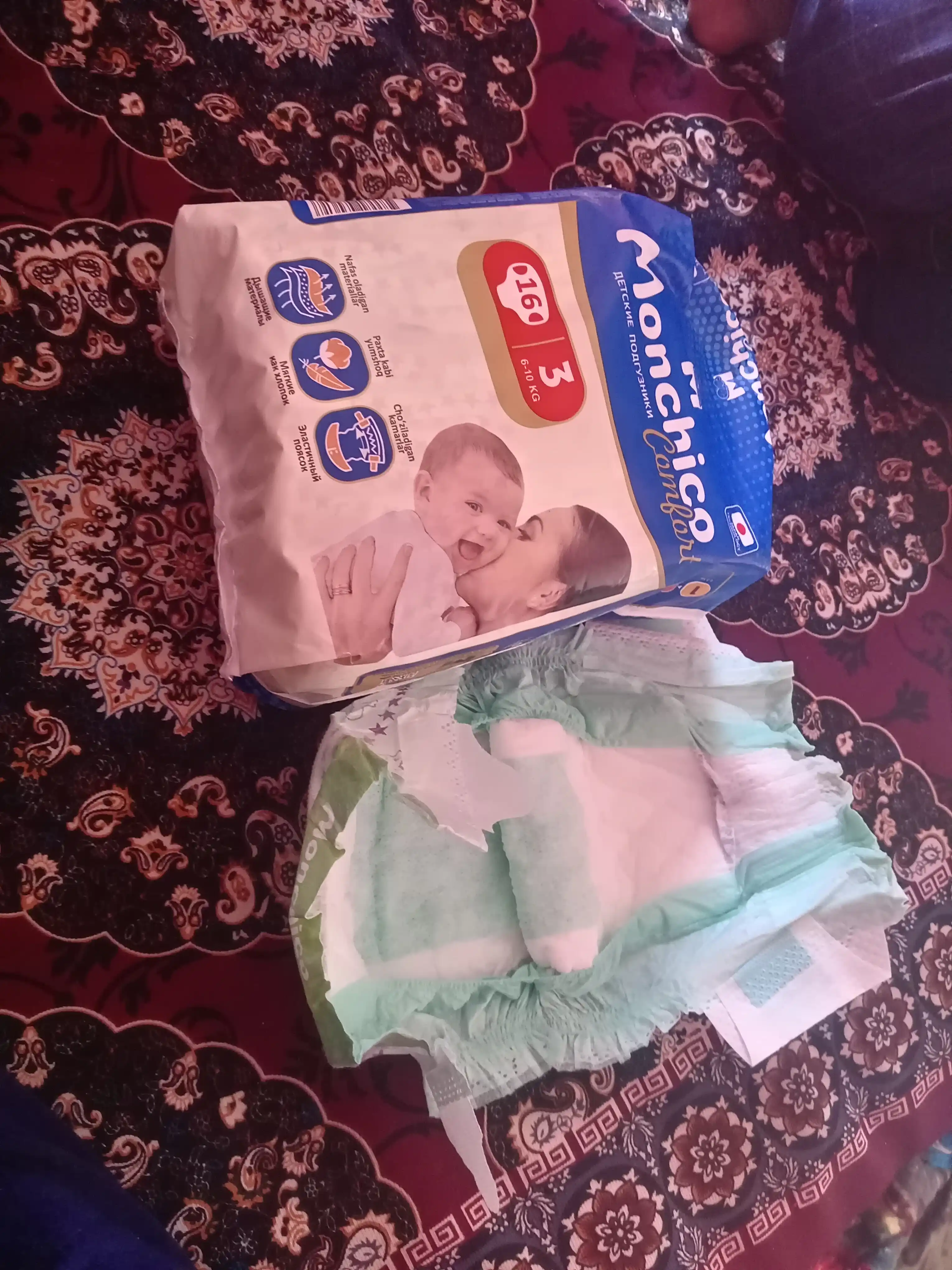 Детские подгузники Monchico Comfort размер 3, 6-10 кг, 16 шт