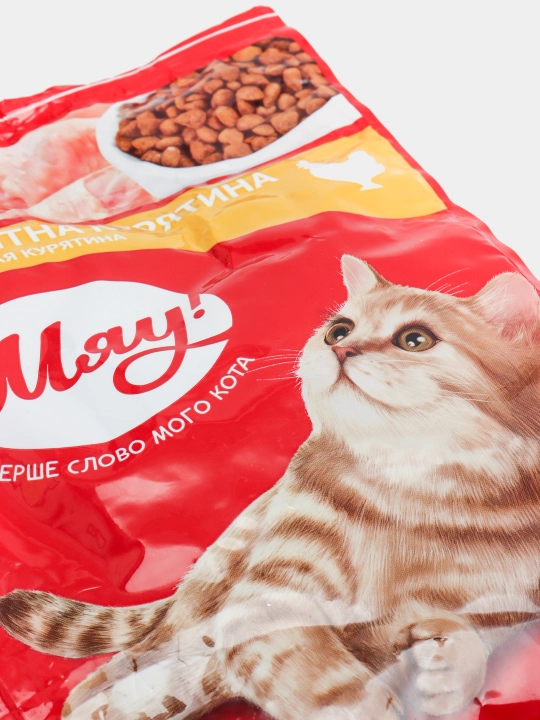 Мяу сухой корм для кошек, с курицей, 300 г