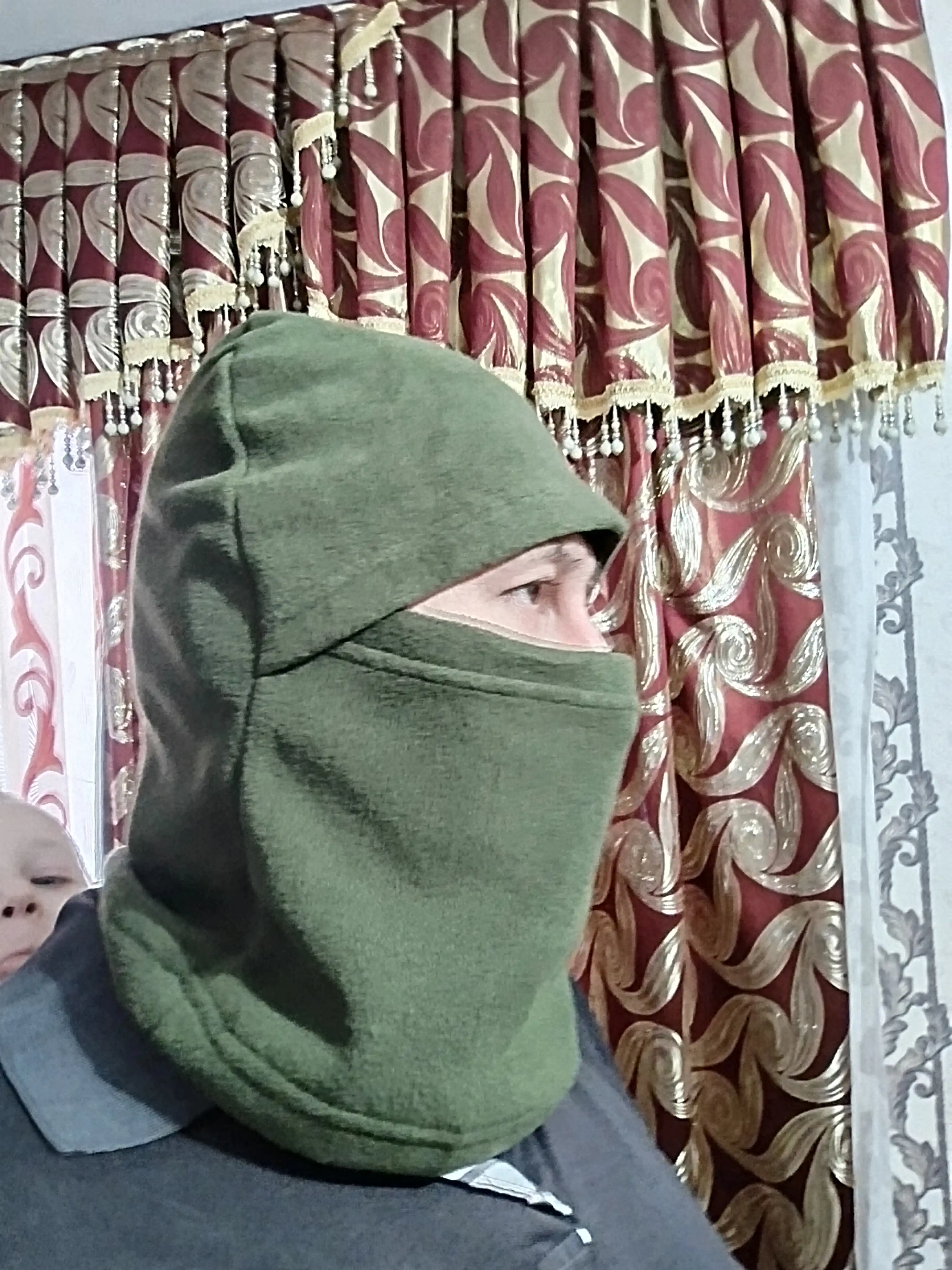 Балаклава зимняя, флисовая, маска для лица