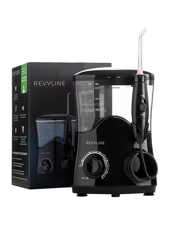 Statsionar irrigator Revyline RL 100 og‘iz bo‘shlig‘i uchun 600 ml 10 rejim