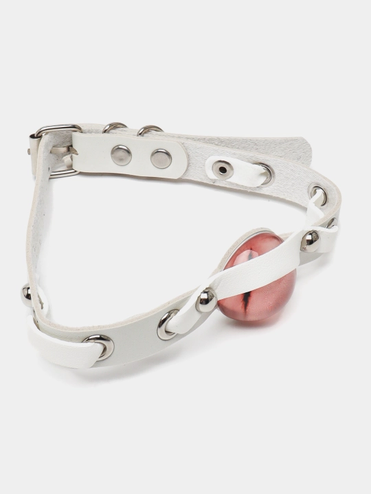 Choker, bo'yniga ko'zlar bilan marjon, yonuvchan ko'zlar