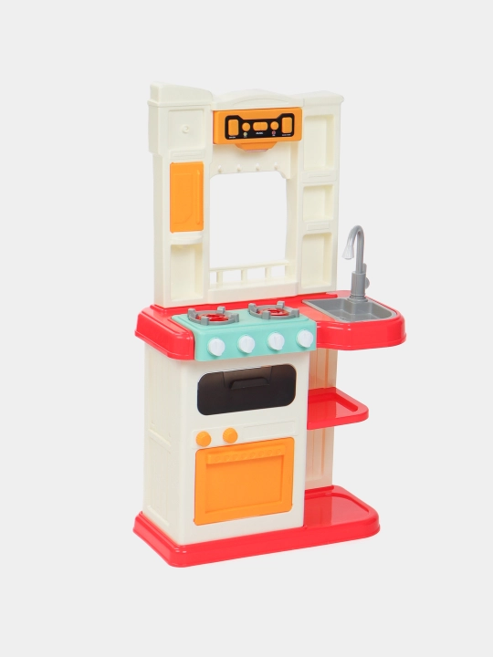 Bug ', ovoz, yorug'lik va suv bilan jihozlangan bolalar o'yinchoq oshxonasi, idishlar