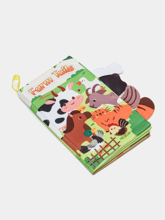 Детская развивающая мягкая книга, шуршалка, тканевая, игрушка для малышей