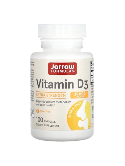 Jarrow Formulas Витамин Д3 1000 ME, 2500 ME, 5000 ME в капсулах 100 штук