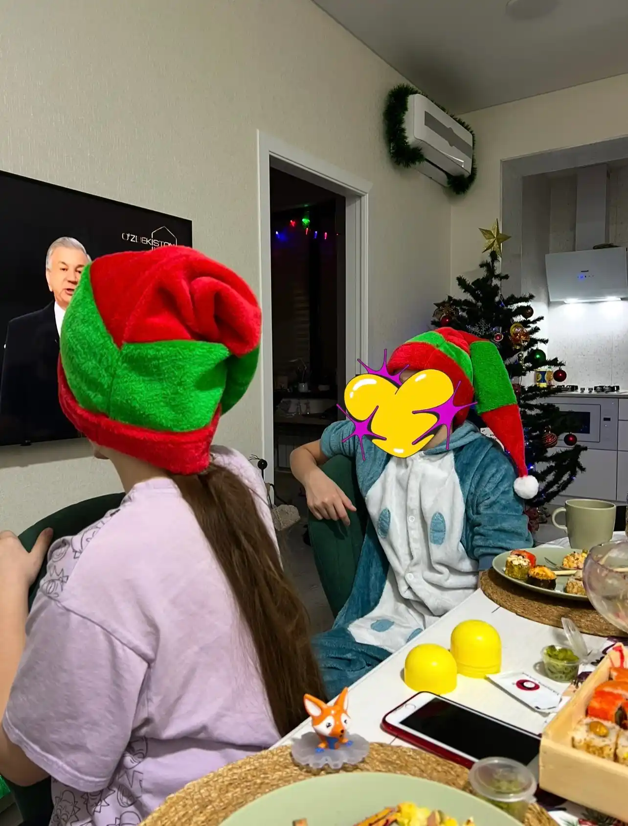Новогодний колпак, шапка Деда Мороза для детей и взрослых