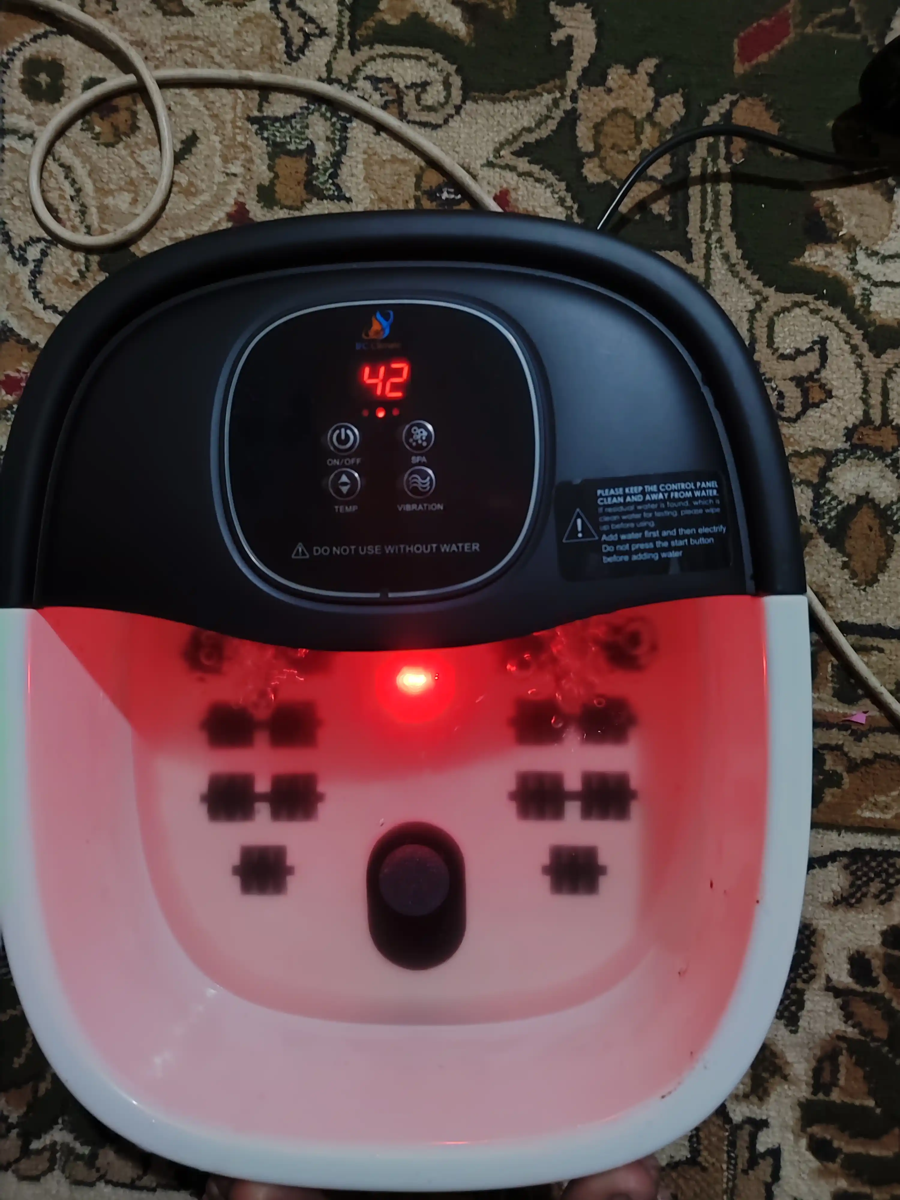 IFC isitish, tebranish, roliklar va pemzali oyoq gidromassaji, uy SPA